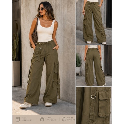 Pantaloni cargo angel kiss - pantaloni,