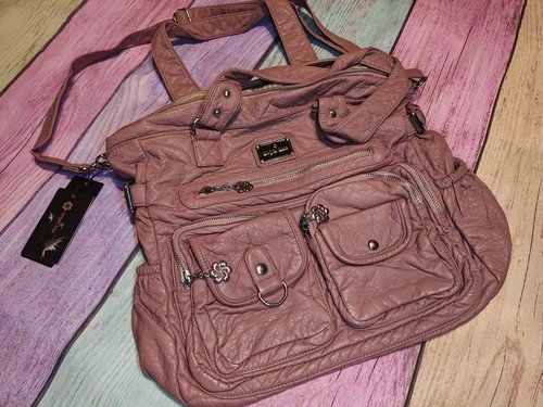 Borsa hobo rosa - bacio, angelo
